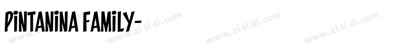 Pintanina Family字体转换 Pintanina Family字体转换
